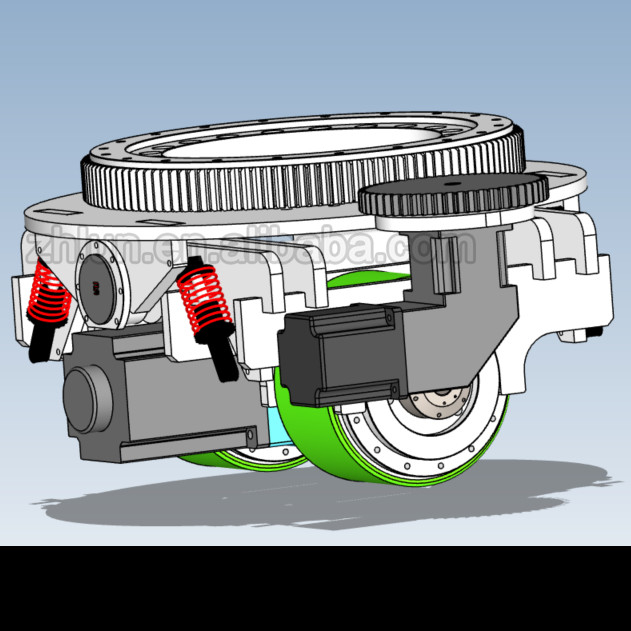 Bộ truyền động AGV hạng nặng ZL-484 10T Lắp ráp bánh xe động cơ DC / AC
