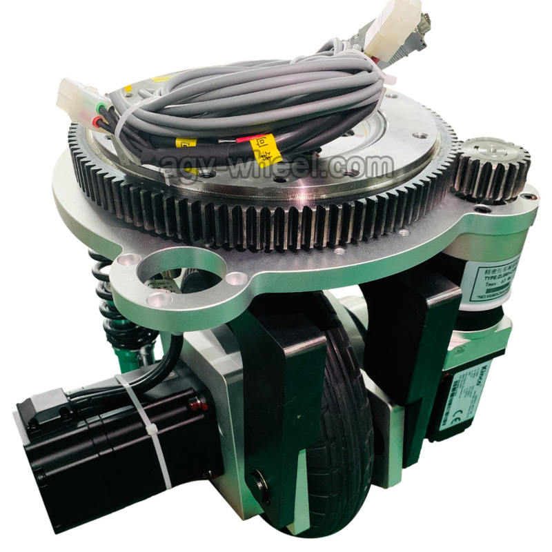 Đôi hỗ trợ cấu trúc giảm chấn Động cơ Bánh xe dẫn động rô bốt 210mm