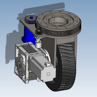 Lắp ráp bánh xe truyền động công nghiệp ngang 1500W 3000 vòng / phút cho robot kho hàng Agv